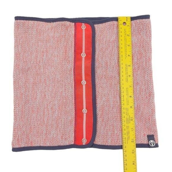 Ivivva Girls Neck Warmer Scarf One Size Pink Blue Cotton Snap - Picture 7 of 10